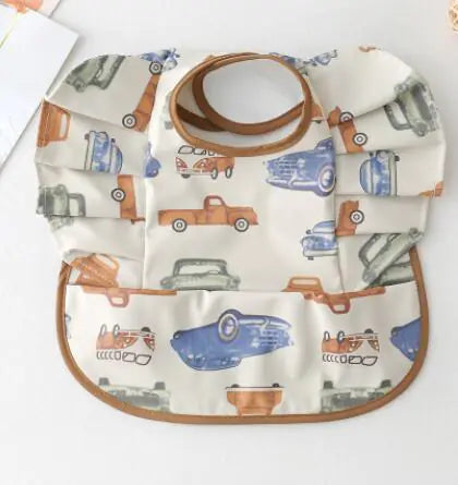 Baby Meal Pocket Waterproof Bib with Angel Wing Design