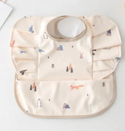 Baby Meal Pocket Waterproof Bib with Angel Wing Design